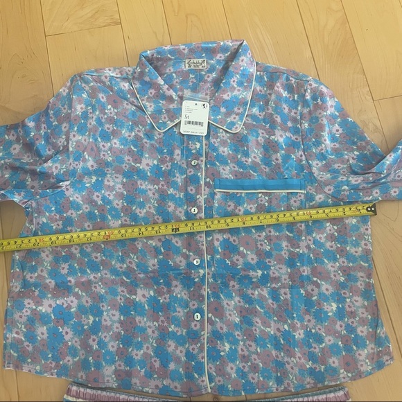Free people pillow talk lavender combo women’s top bottom pjs button down small - Picture 8 of 9